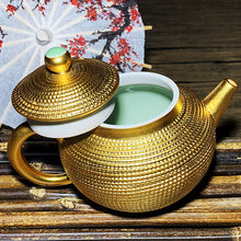 Load image into Gallery viewer, Master Collection---- 24K Gold Teapot/Teacup (M276)
