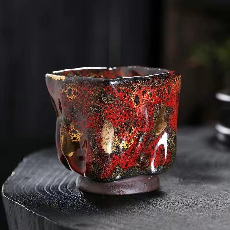 Master Collection----High-end master award-winning Shino yaki Tea cup(M282)