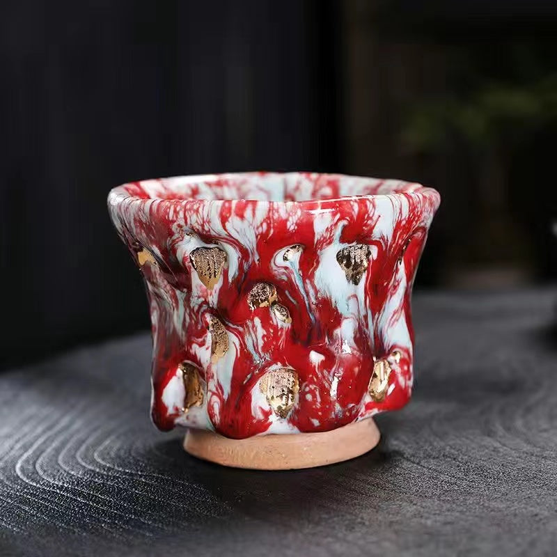 Master Collection----High-end master award-winning Shino yaki Tea cup(M282)