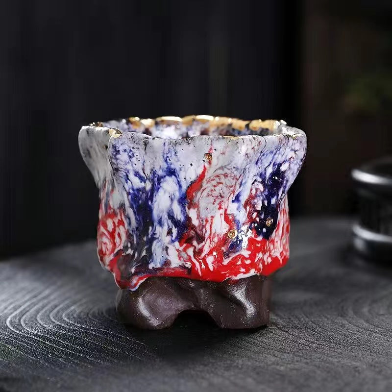 Master Collection----High-end master award-winning Shino yaki Tea cup(M282)