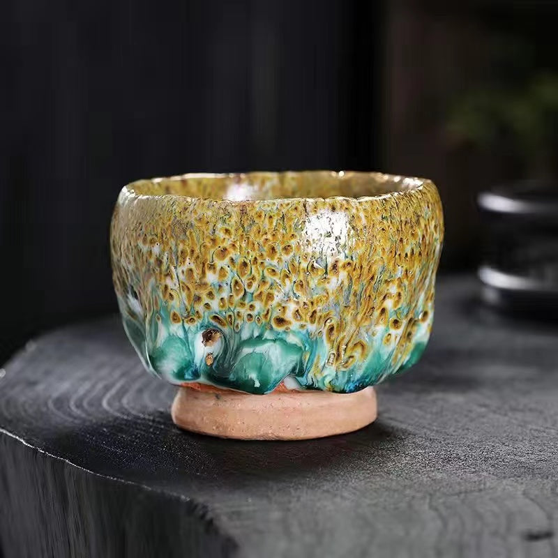 Master Collection----High-end master award-winning Shino yaki Tea cup(M282)