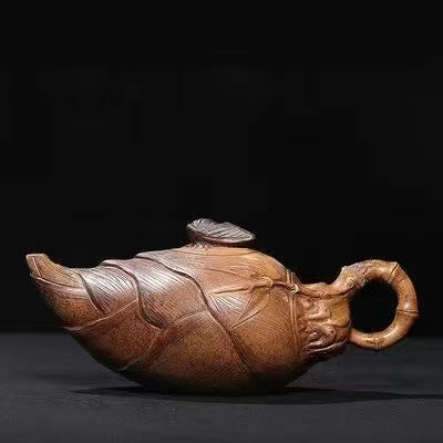 Purple Sand Bamboo Shoots Teapot