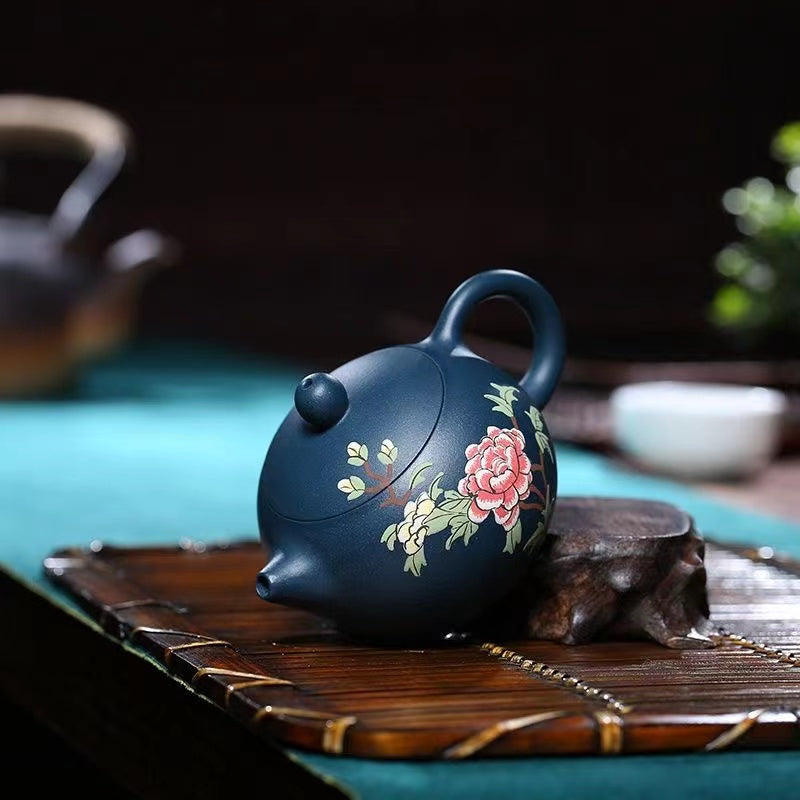 Zisha Peony Xishi Teapot