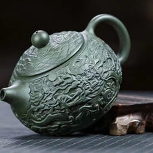 Load image into Gallery viewer, Zisha Youlong relief Teapot
