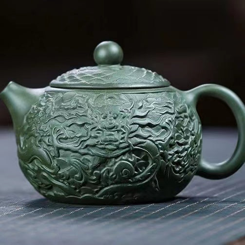 Zisha Youlong relief Teapot