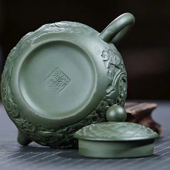 Zisha Youlong relief Teapot