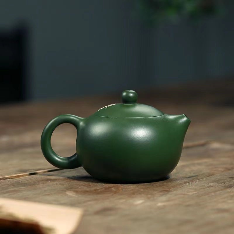 Purple sand and green mud Xishi Teapot