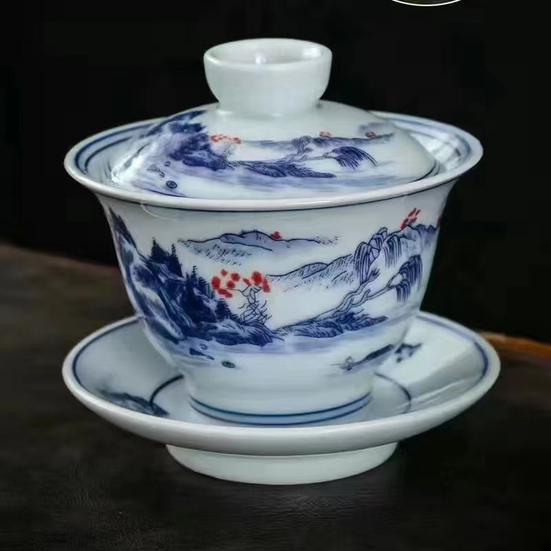 Riverside & Landscape Teacup/Gaiwan