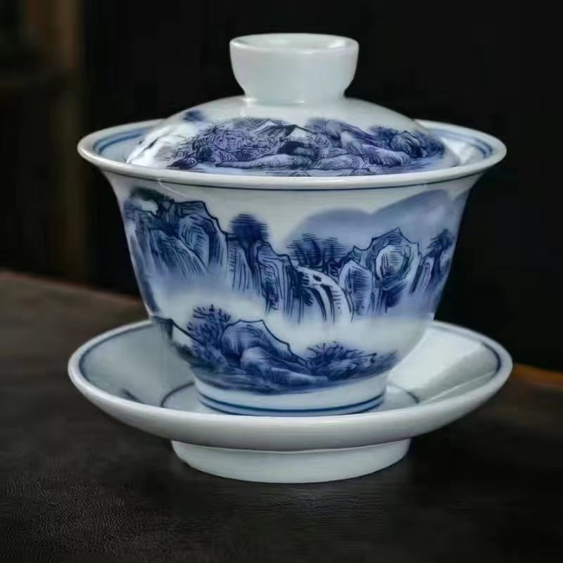 Riverside & Landscape Teacup/Gaiwan