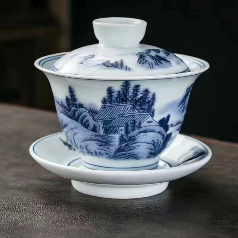 Riverside & Landscape Teacup/Gaiwan