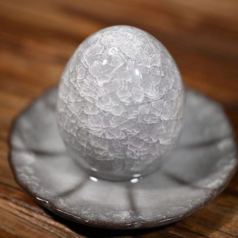 Black ice vintage tea egg ornament