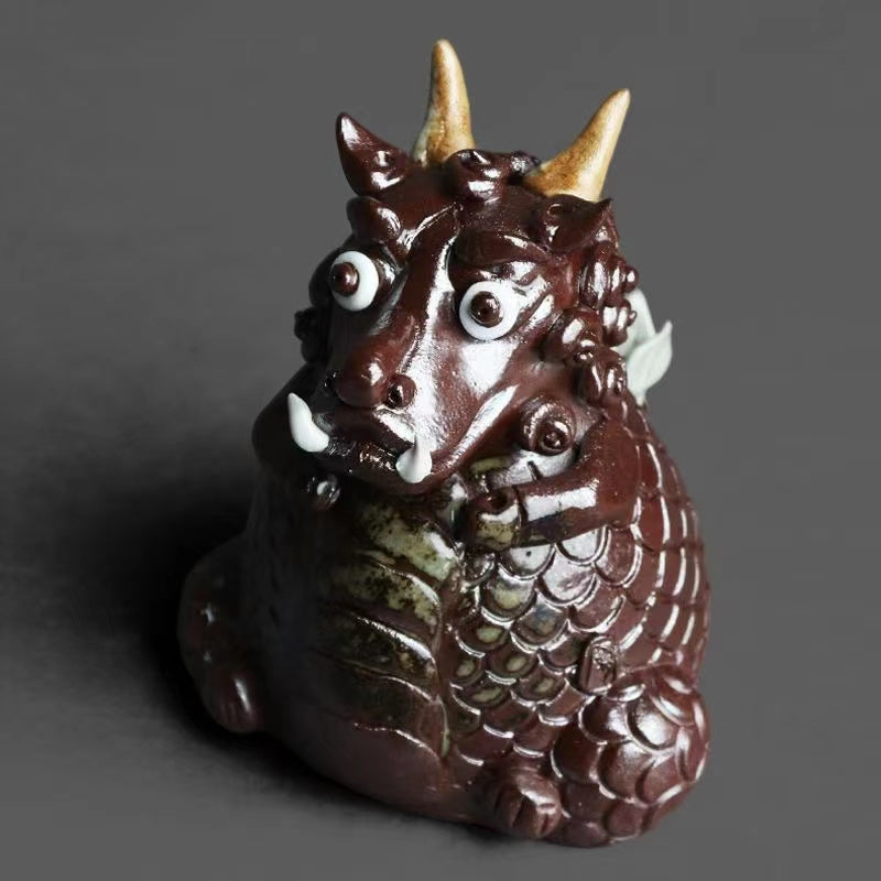 high-end Vintage Dragon Handmade Tea Pet