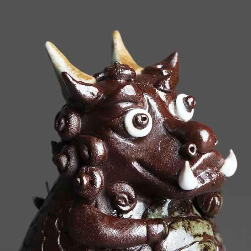 high-end Vintage Dragon Handmade Tea Pet