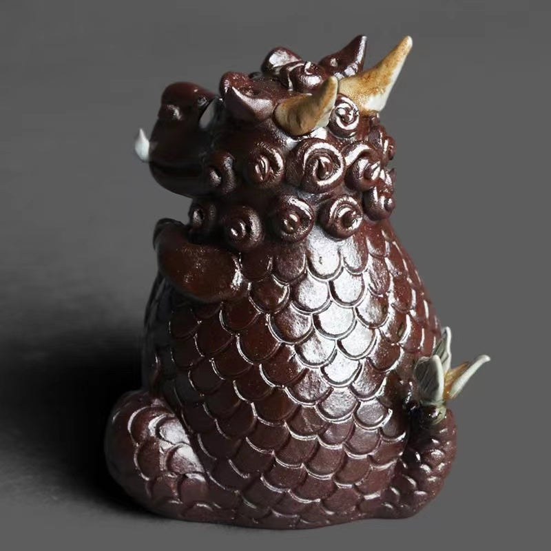 high-end Vintage Dragon Handmade Tea Pet