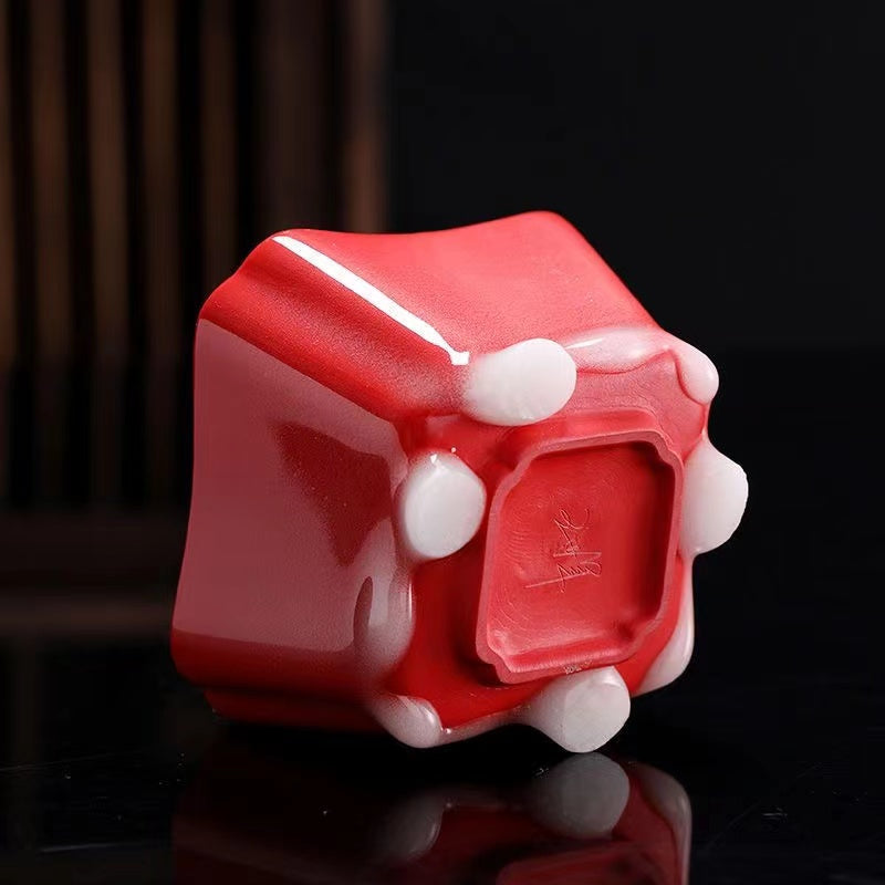 Master Collection----Red stove, light snow, four directions, master cup, Tea cup(M289)