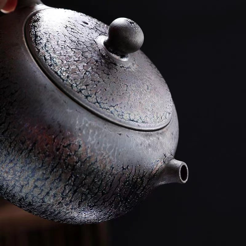 Master Collection----Master's Works Authentic Tianmu Xishi Pot Restores to the ancients and builds an antique Teapot(M293)