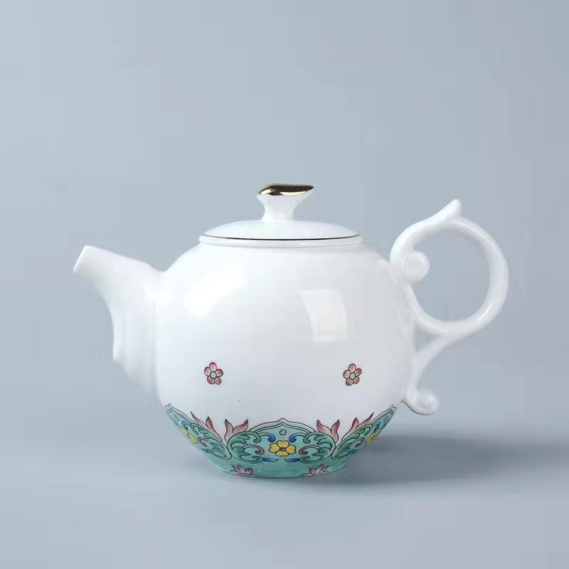 Enamel color ceramic kungfu Tea pot