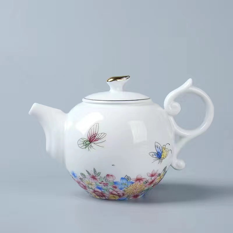 Enamel color ceramic kungfu Tea pot