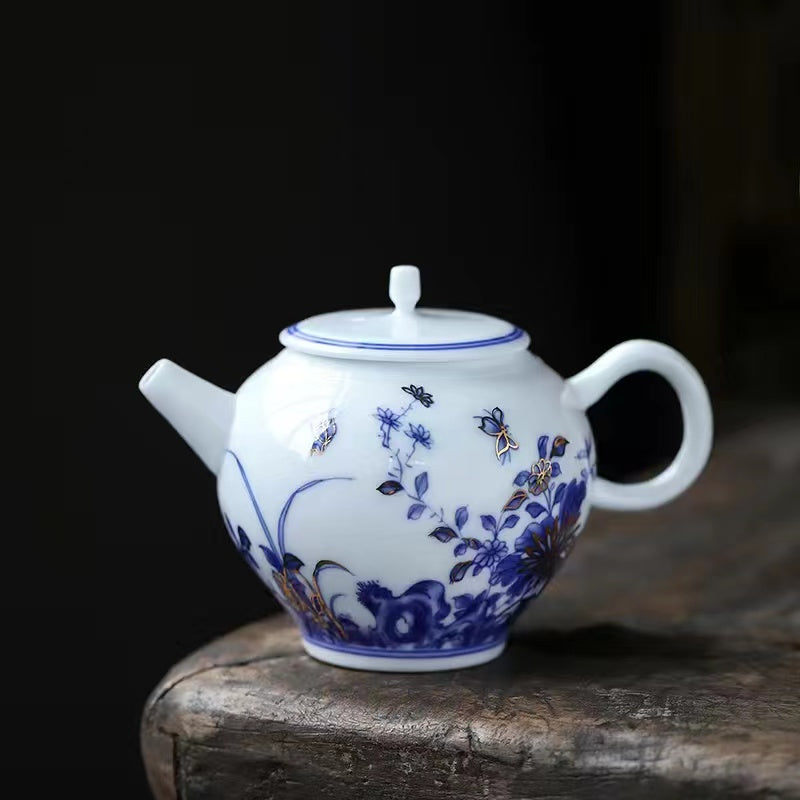 Enamel color ceramic kungfu Tea pot