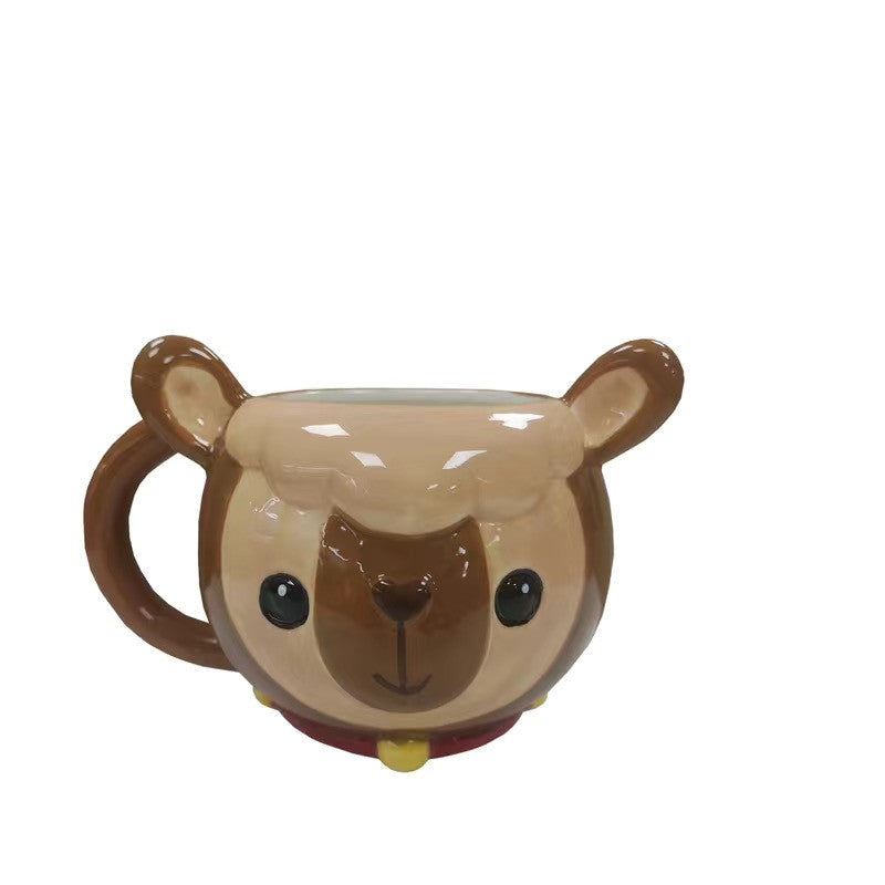 Cute cartoon raccoon ceramic mug