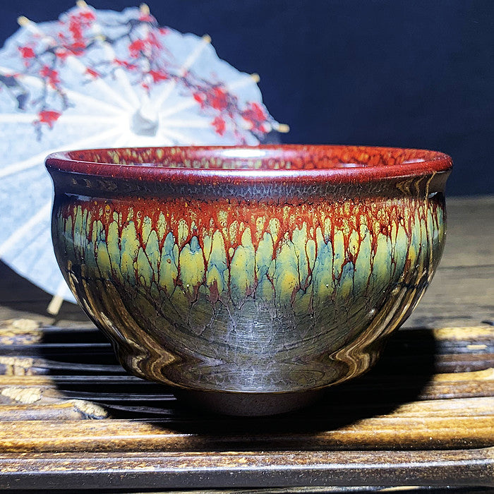 Master Collection---- Partridge Green & red Tea cup(M307)