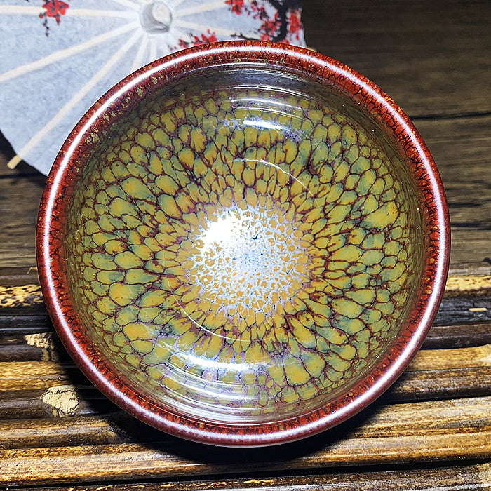 Master Collection---- Partridge Green & red Tea cup(M307)