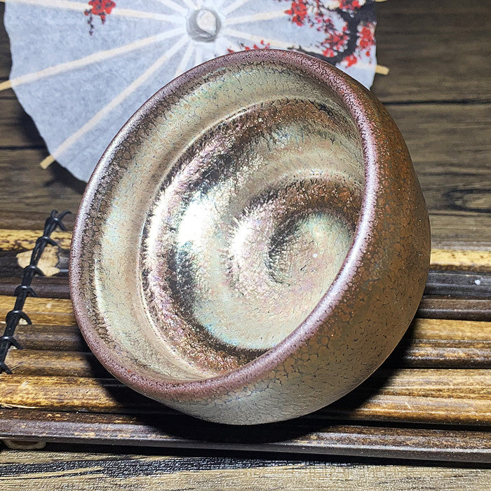 Master Collection---- Pink Gold spiral Tea cup(M308)