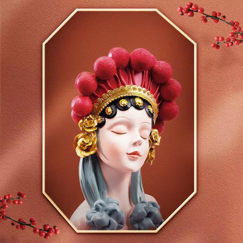 Beijing opera flower girl modern ornaments