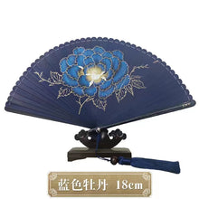 Load image into Gallery viewer, Hign-end Classical Pattern bamboo Folding fan
