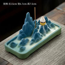 Load image into Gallery viewer, Reflux incense burner, high mountain and flowing water embellish incense burner
