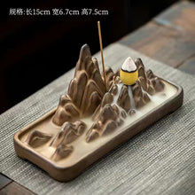 Load image into Gallery viewer, Reflux incense burner, high mountain and flowing water embellish incense burner
