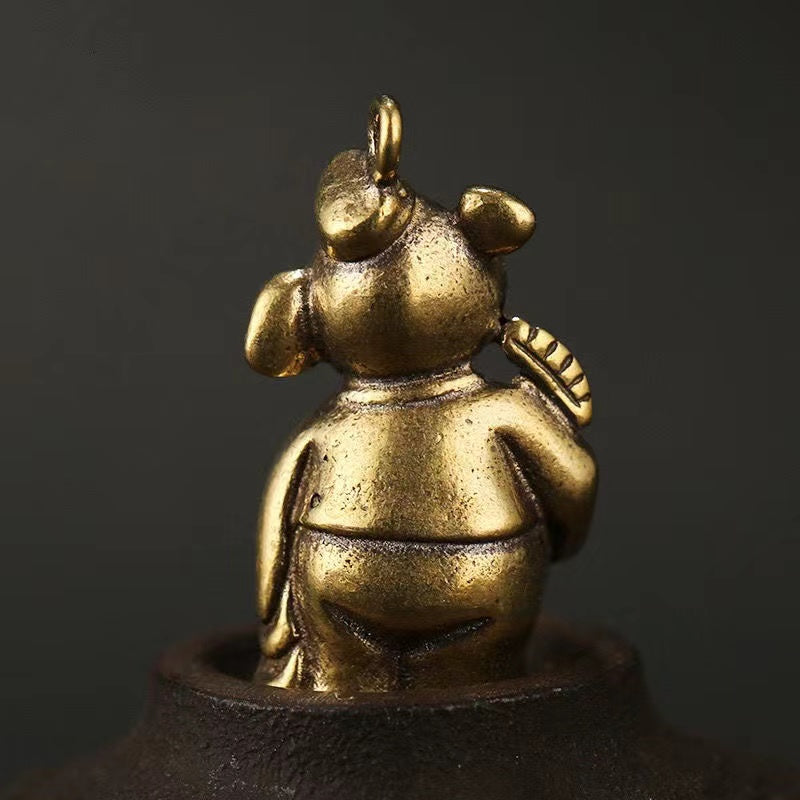 Antique Pig Bajie Small Bronze Ware Ornament