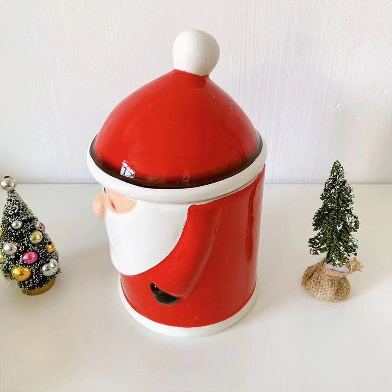 Ceramic storage tank Santa decorations