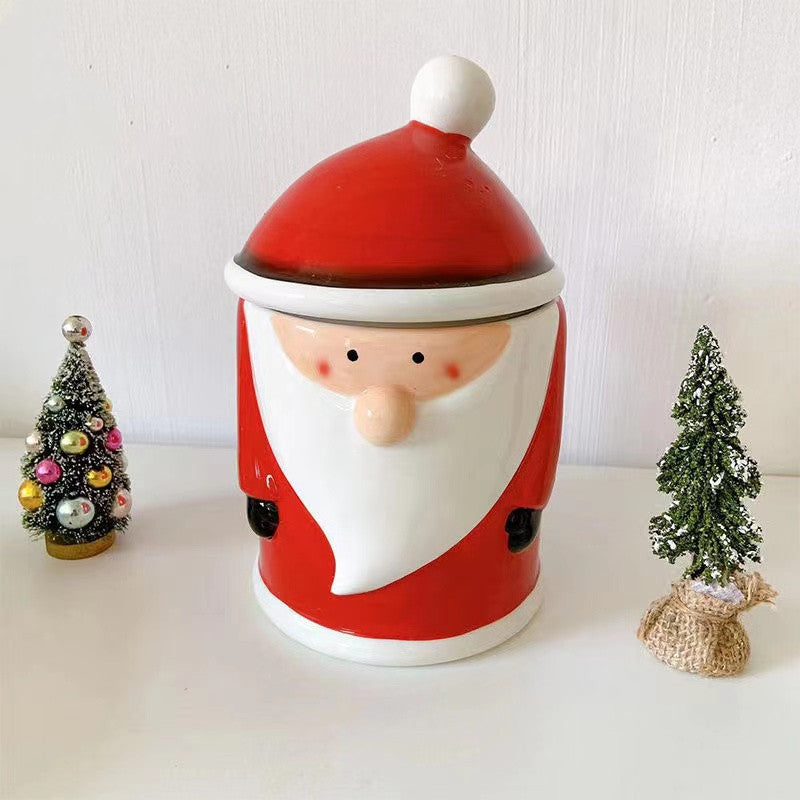 Ceramic storage tank Santa decorations