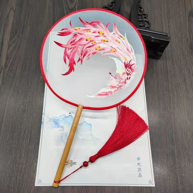 Economical Ancient style embroidery fan