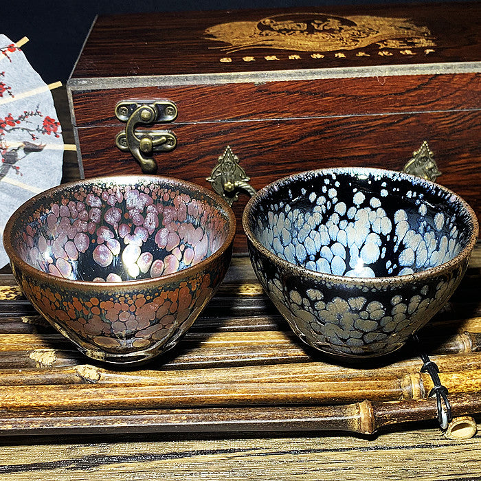 Master Collection----A pair of tea cups with high-end atmospheric oil drops Tea cup(M325)