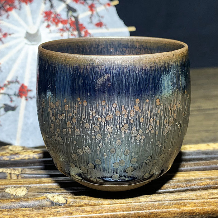 Master Collection---- Blue oil drop Teacup(M319)