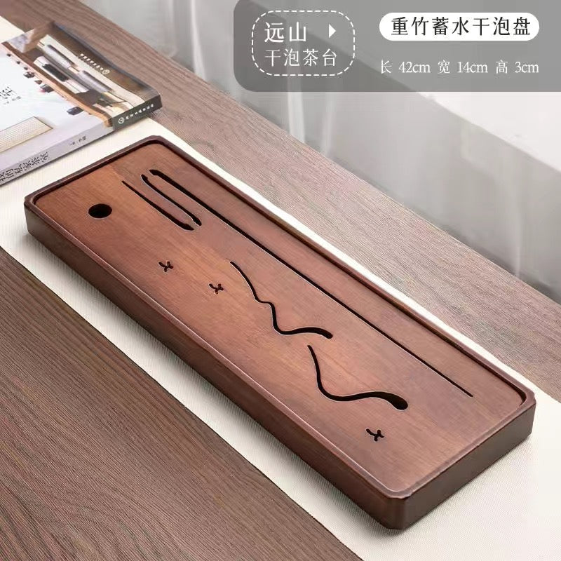 Different Shape and Color Bamboo Table Plate Tea Tray