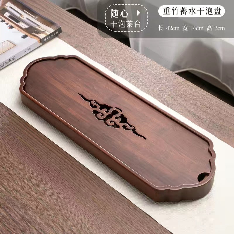 Different Shape and Color Bamboo Table Plate Tea Tray