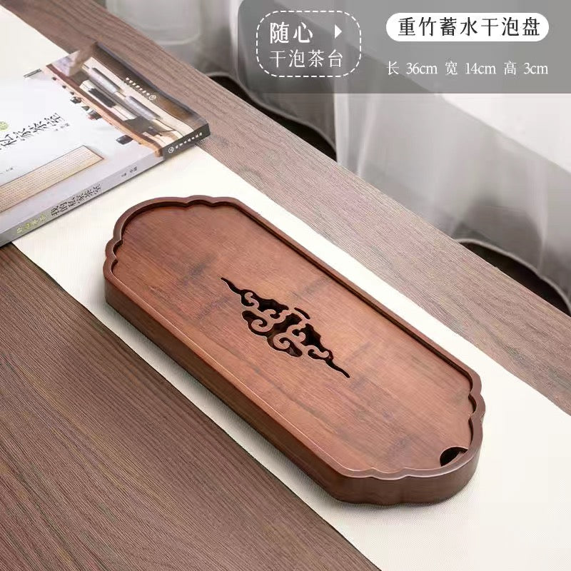 Different Shape and Color Bamboo Table Plate Tea Tray