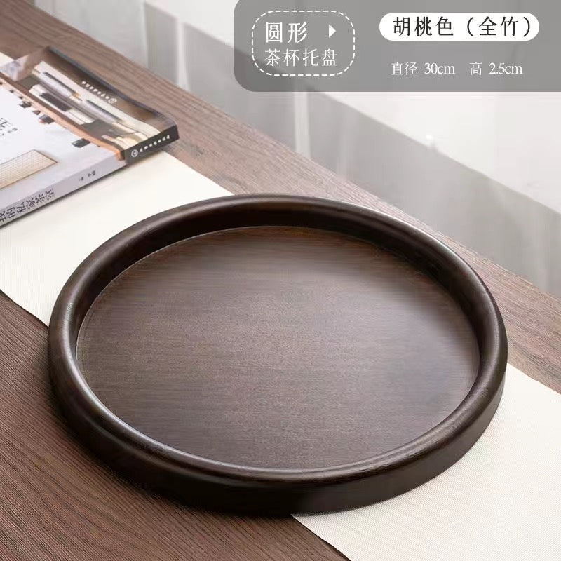 Different Shape and Color Bamboo Table Plate Tea Tray