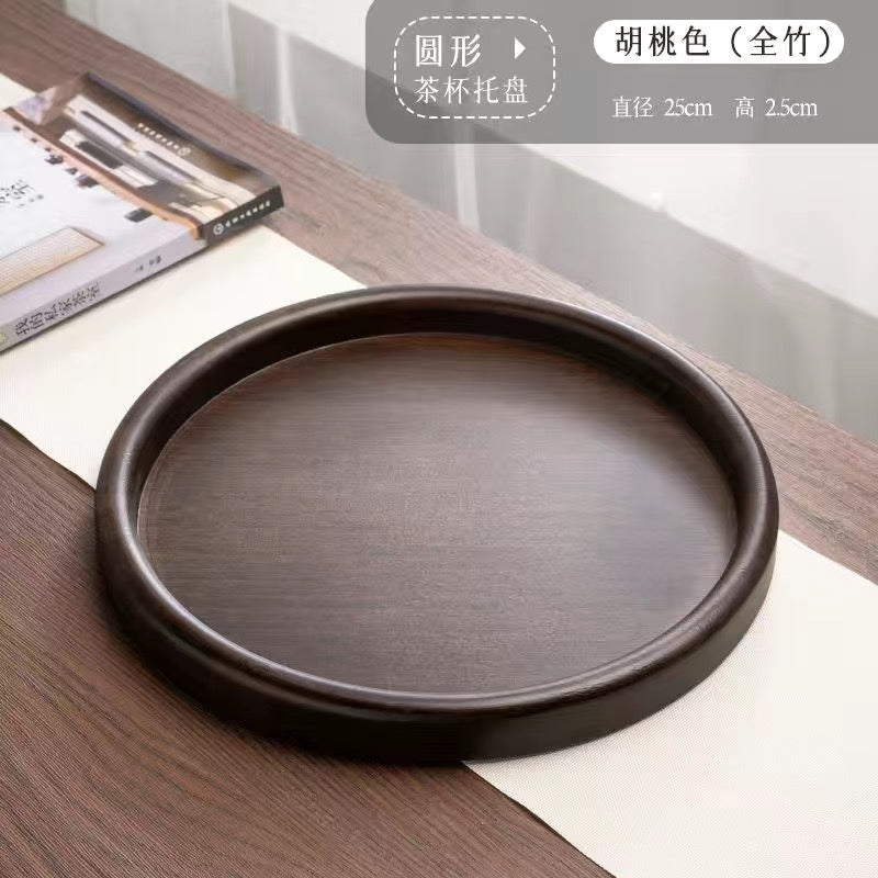 Different Shape and Color Bamboo Table Plate Tea Tray