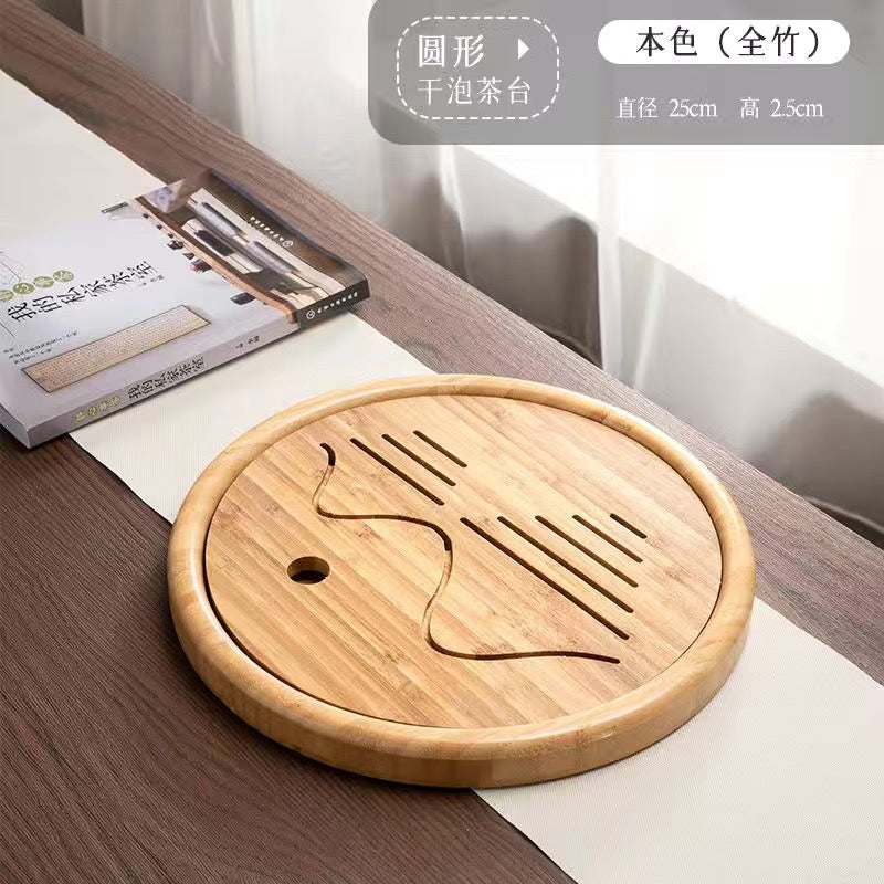 Different Shape and Color Bamboo Table Plate Tea Tray