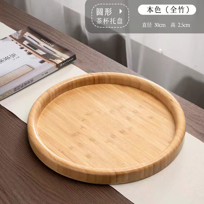 Different Shape and Color Bamboo Table Plate Tea Tray