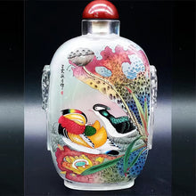 Load image into Gallery viewer, Inside painting-----Crystal inside-painted pots pure handmade collectible crafts ornaments
