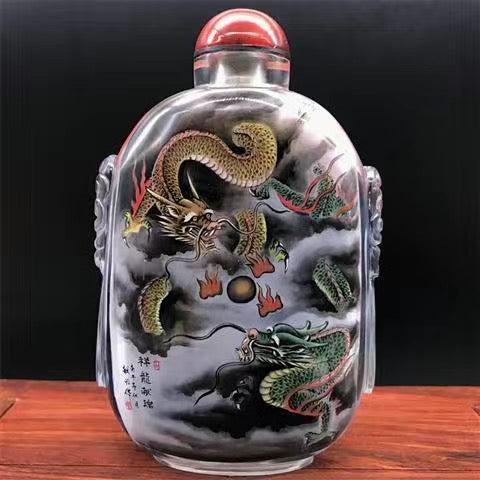 Inside painting----Pure hand-painted special non-heritage in-bottle painting ornaments