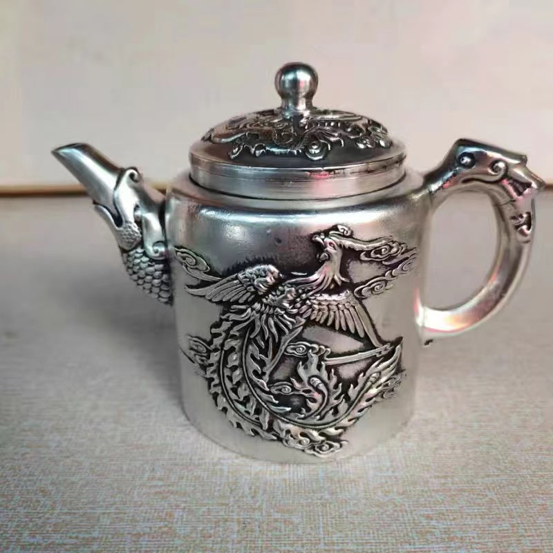 Antique dragon and phoenix Teapot