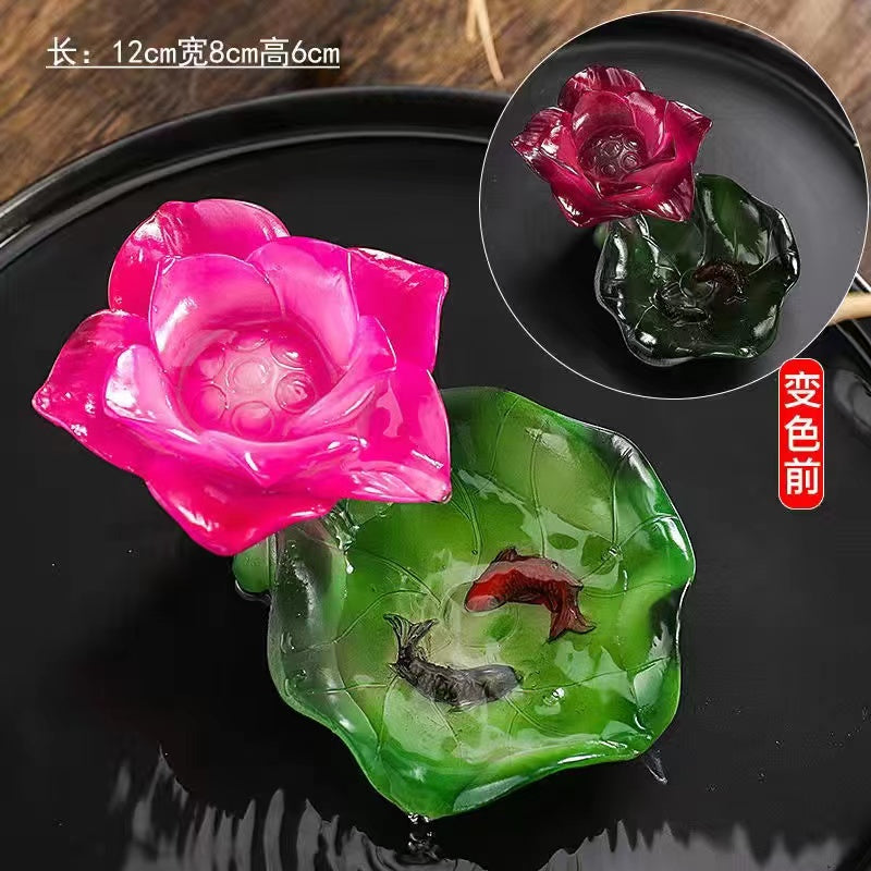 Color changing tea pet ornaments