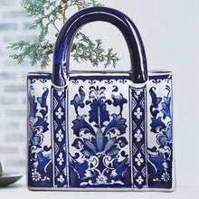 Load image into Gallery viewer, Vintage hand-painted blue and white ceramic packaging vase ornaments
