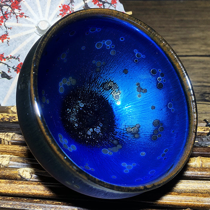 Master Collection----Large Blue Coral Sea Master  Teacup  (M348)